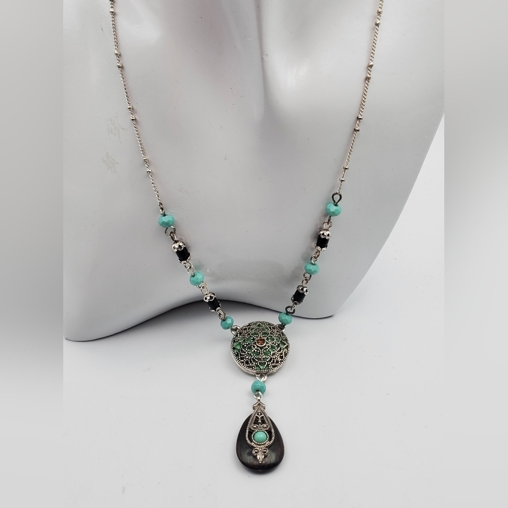Indian bridal teardrop necklace N2316‎